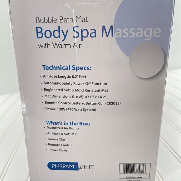 Serene Life Bath Serene Life Bubble Bath Mat Body Spa Massage With